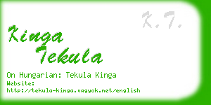 kinga tekula business card
